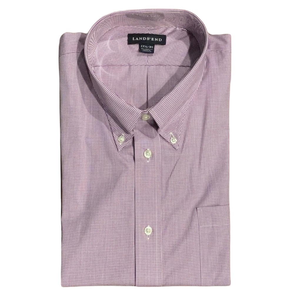 Lands’ End Button Down Shirt, 17 1/2-35